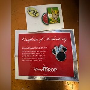 Disney | Disney Parks Trading Collectors Pins | set of 4